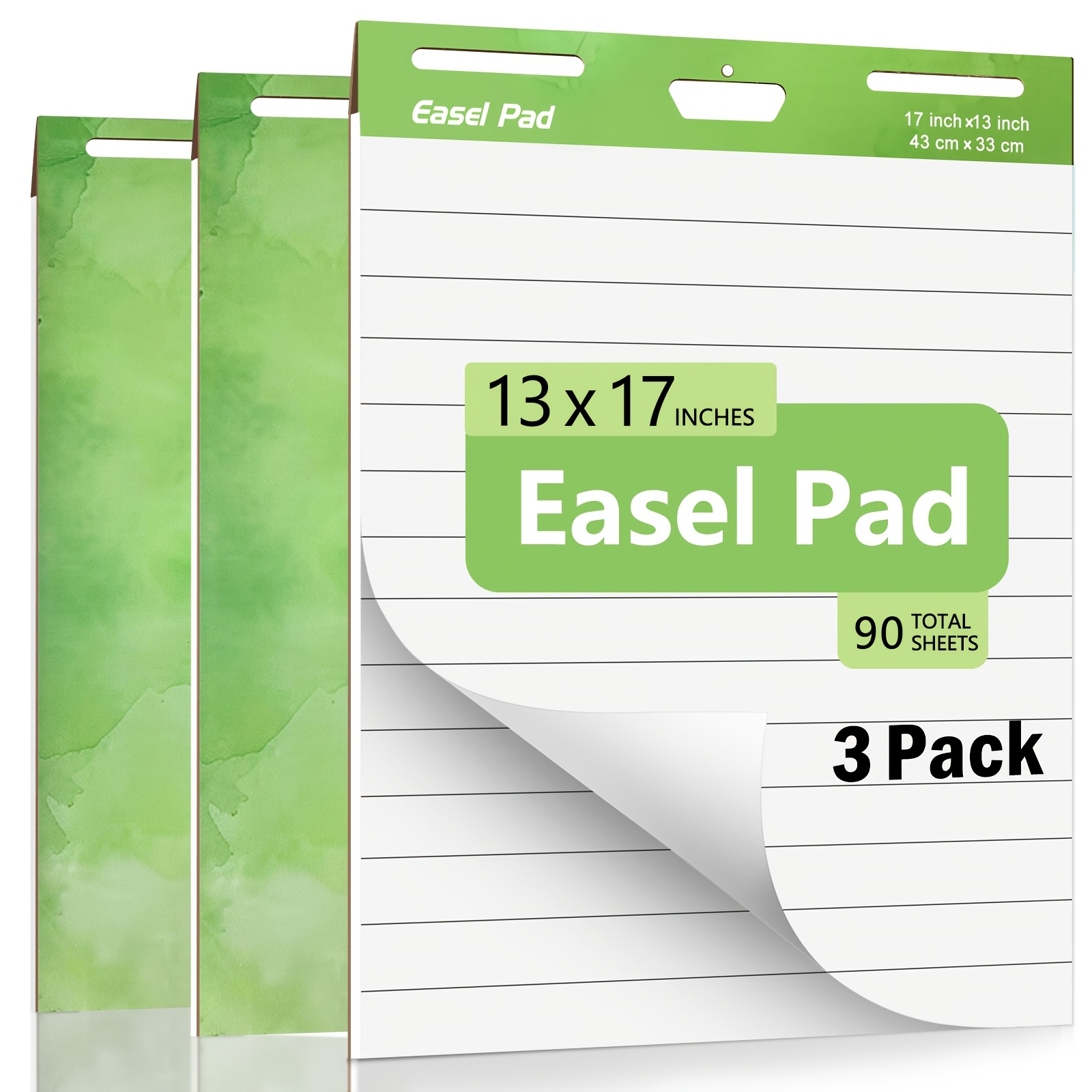 TEMU Sticky Easel Pad, Anchor Chart Paper, Our Sticky Easel Pads Measure 13 X 17 Inches, Featuring Self-stick Chart Paper Designed With , 30