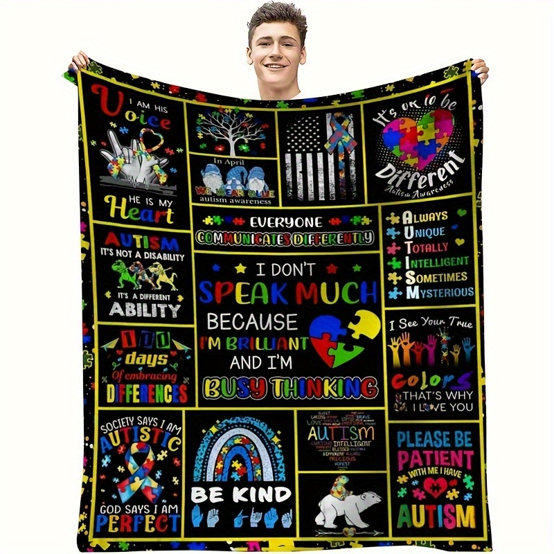 Fleece Autism buy Quilt