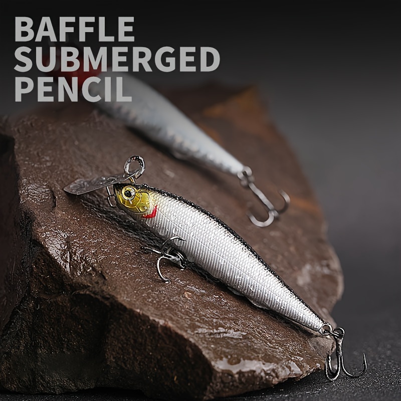 Baffle Submerged Pencil Fishing Lures high Frequency Tremor - Temu