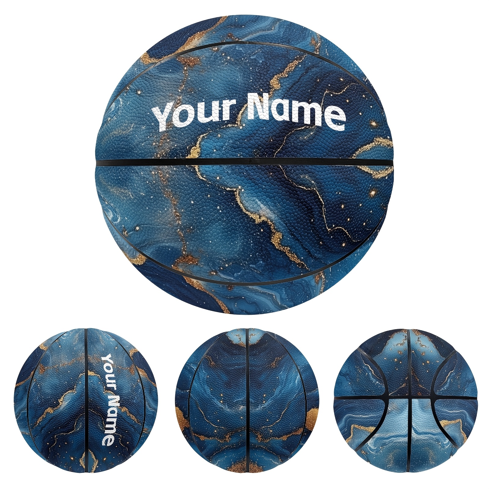 TEMU Custom Name Basketball, Marble Pattern, Size 7, Suitable For Valentine's Day, , Mother's Day, Independence Day, Easter, Thanksgiving, Christmas,