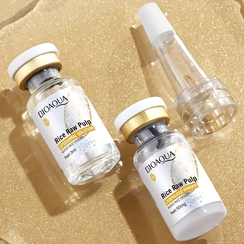 مجموعة مسحوق نواة الأرز المجففة بالتجميد، مرطب ومرطب، يجعل اللون البيج الفاتح أكثر إشراقًا، العناية بالوجه، مناسب لجميع أنواع البني الفاتح، هدية للزوجة أو الأم التفاصيل 1