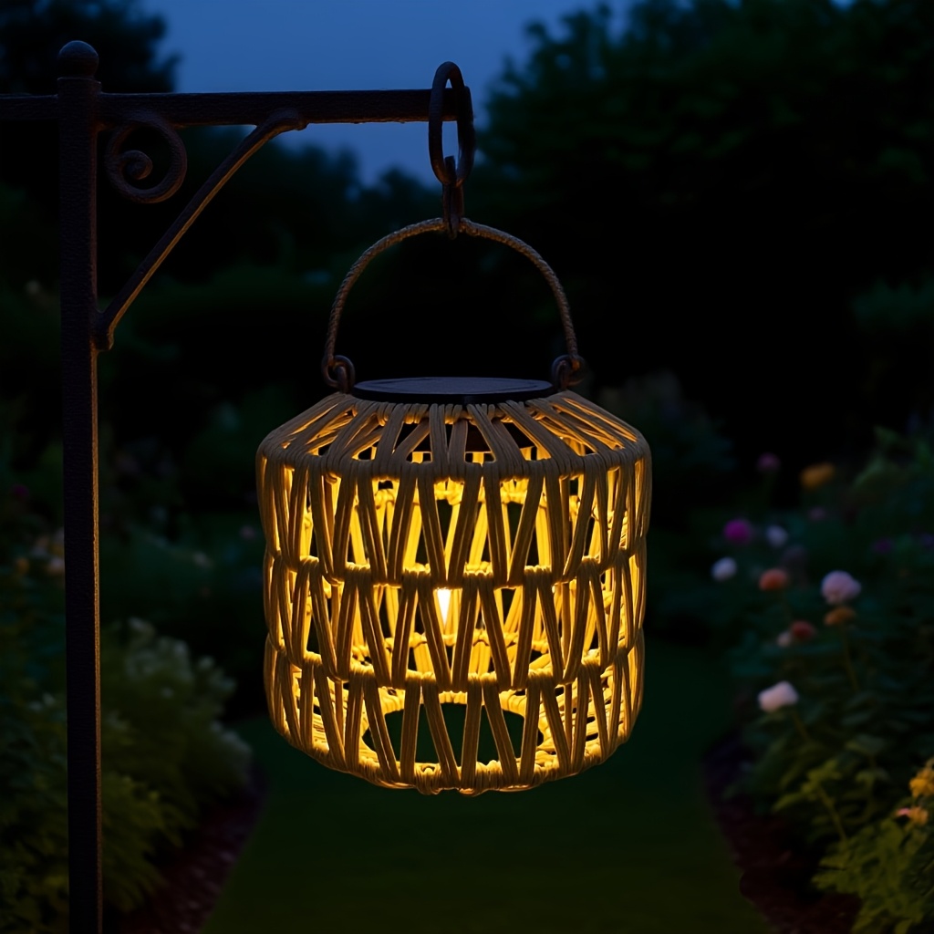 Image of Led Solar Lanterns, (warm/white) With Handle, Outdoor Hanging Lights, Ideal For Patio, Garden, Wedding, Porch, And Yard Decoration, 1/2-pack, Ip65 Rated