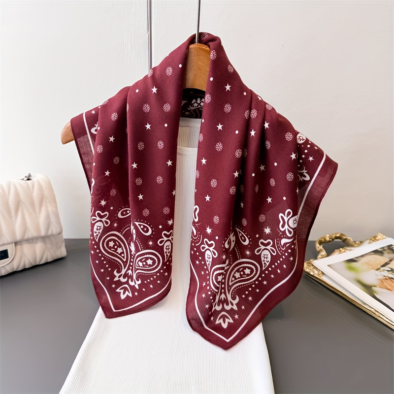 E-shop 1 Stück -Muster Herbst Winter Quadratischer Schal, Multifunktionaler Gebrauch, Mehrfarbige Optionen, Warm Winddicht, Modeartikel, Schal