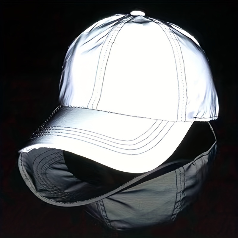 

Premium Cool Luminous Baseball Cap, Minimalist Gray Trucker Hat, Snapback Hat For Night & Bar Club Rave