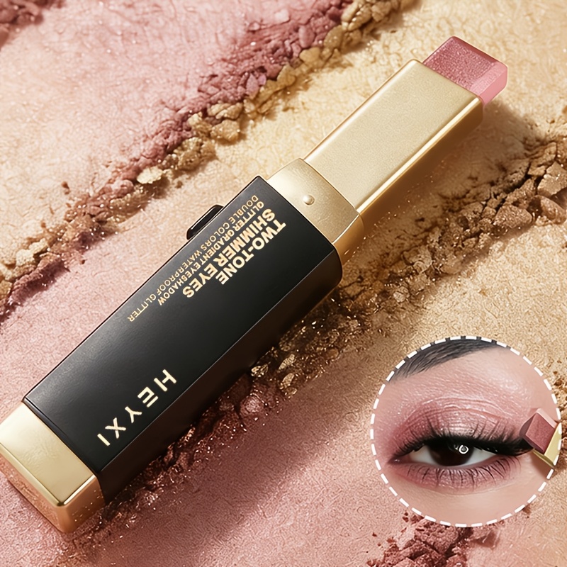 Dual-Tone Gradient Eyeshadow Pencil, Waterproof & Long-Lasting