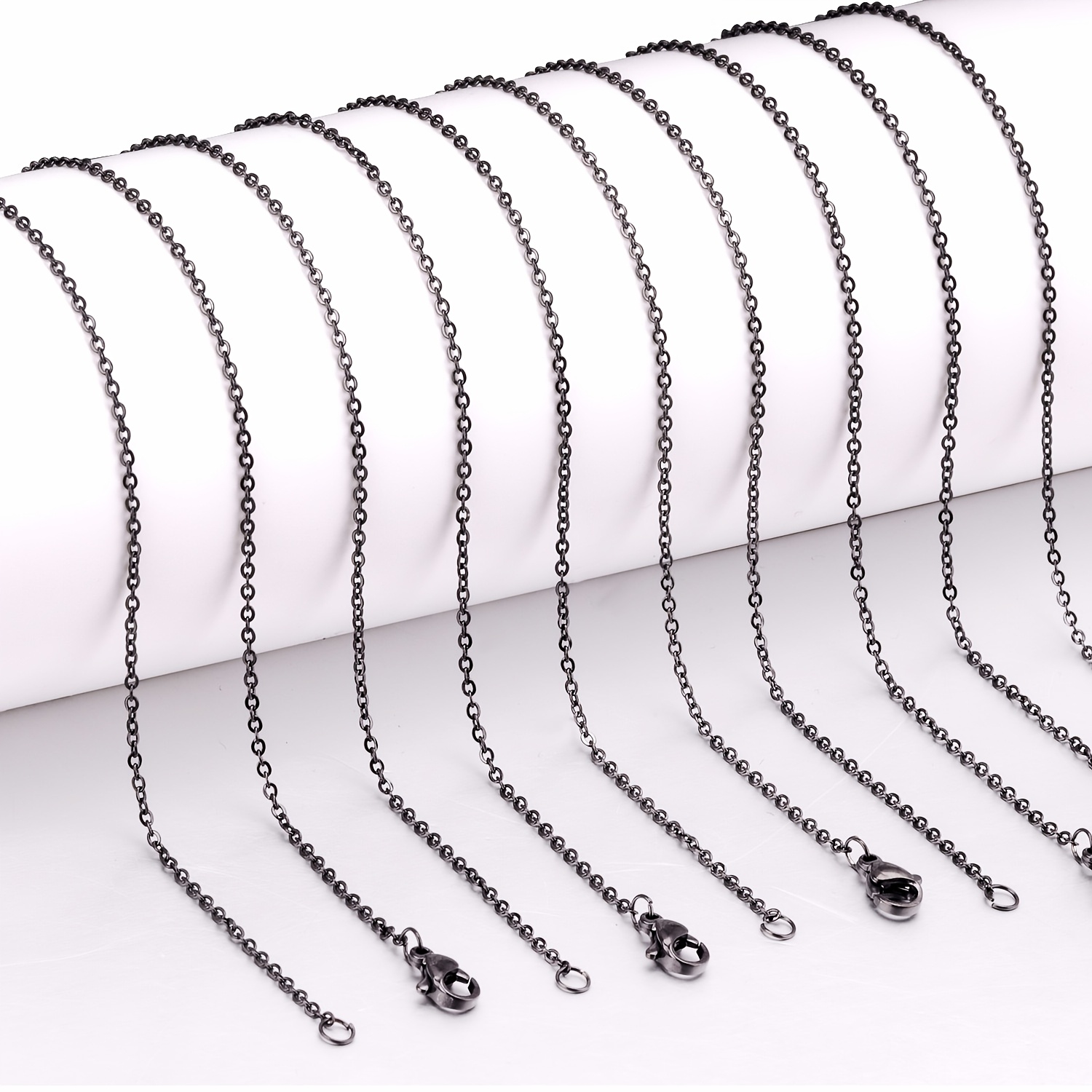 Unisex 316L Steel O-Ring Chain Necklace