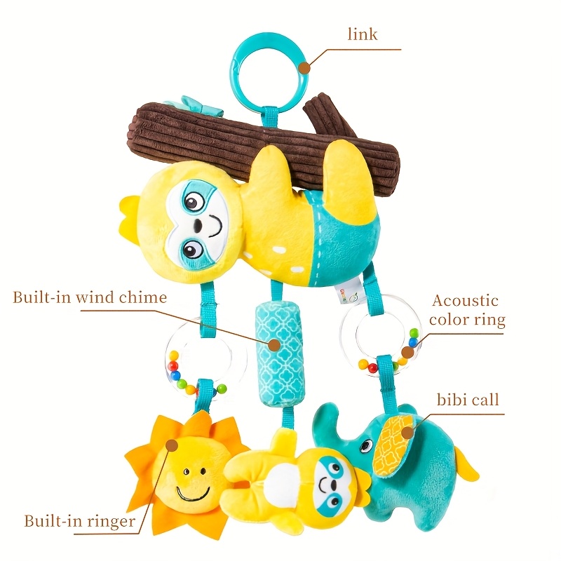Car Mounted Baby Toy Pendant with Bedside Bell