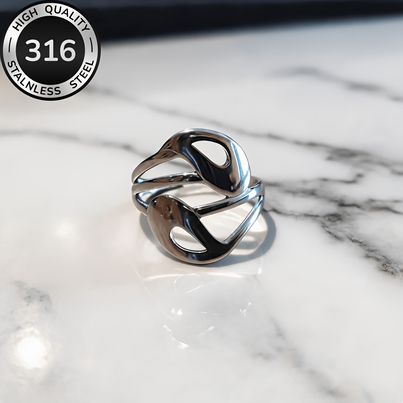 High-Quality Adjustable Opening Stainless Steel Ring