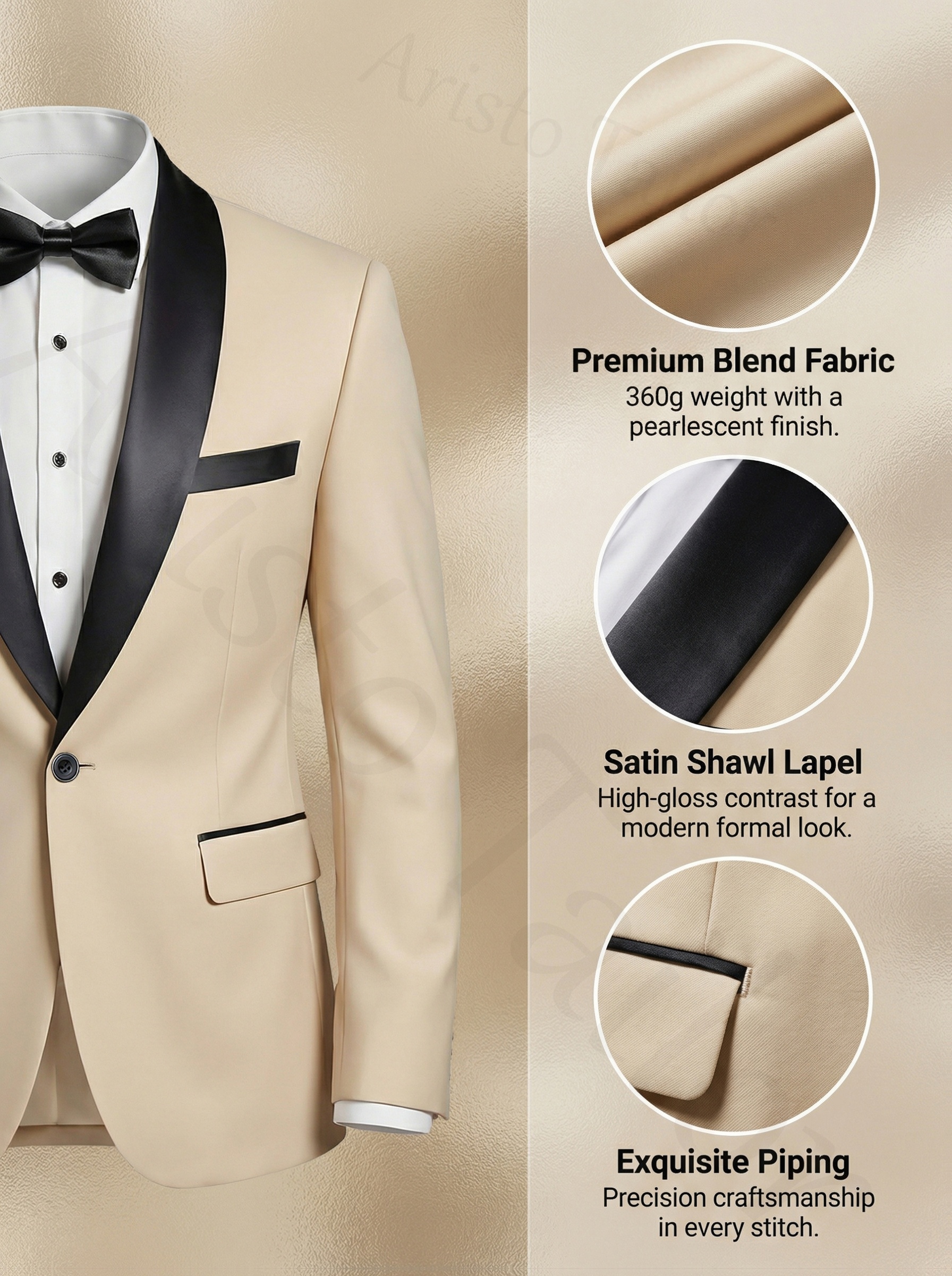 Ensemble de costume pour homme, 3 pièces, blazer, gilet et pantalon, tenue d'affaires pour garçon d'honneur, élégant et tendance, hommes de qualité supérieure, convient pour mariage, affaires, fête (avec pochette carrée)