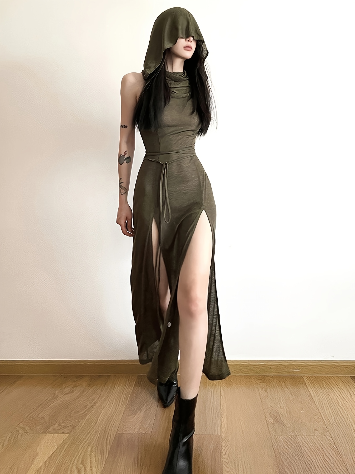 knee length dresses for ladies Women's Hoodie Dress main image 0