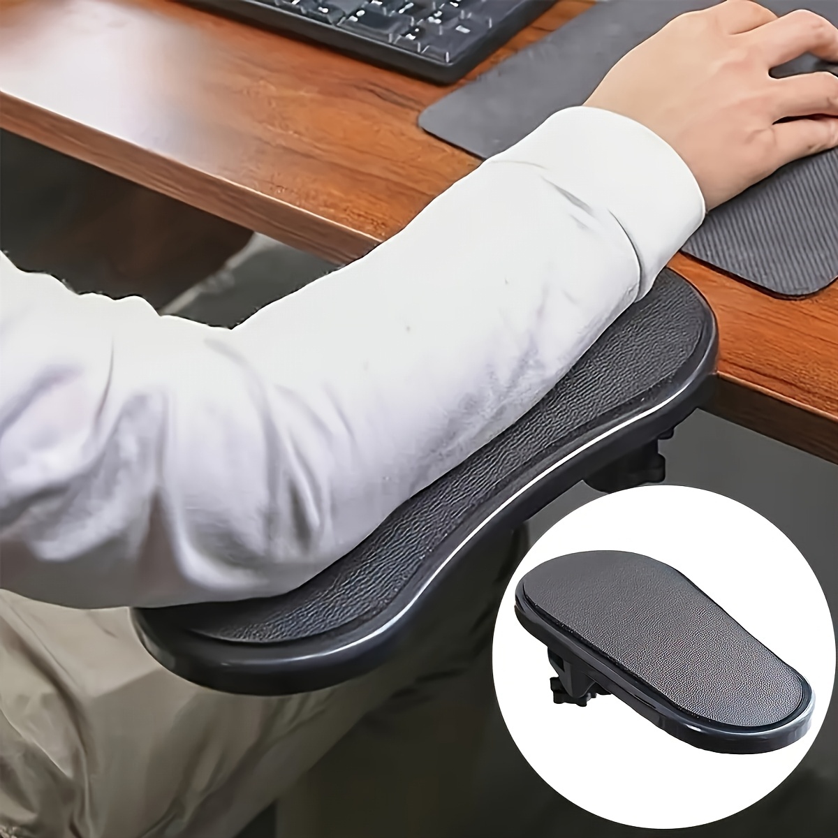 

Ergonomic Desk Armrest Extender - Comfort Elbow Support For Gaming And Office, Ideal For Keyboard & Mouse Setup