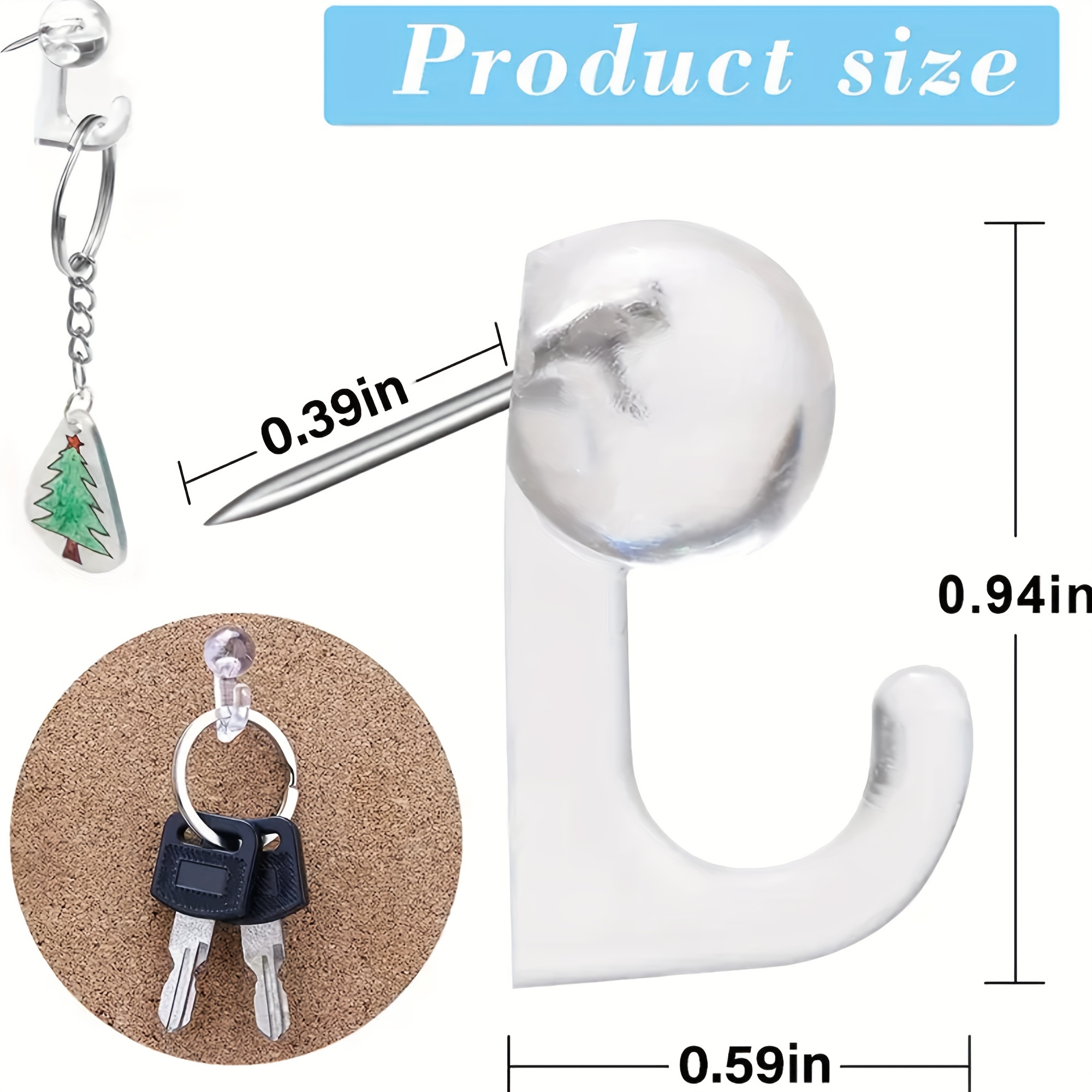 Push Pin Hooks Plastic Head Cork Board Hooks Decorative Temu Philippines
