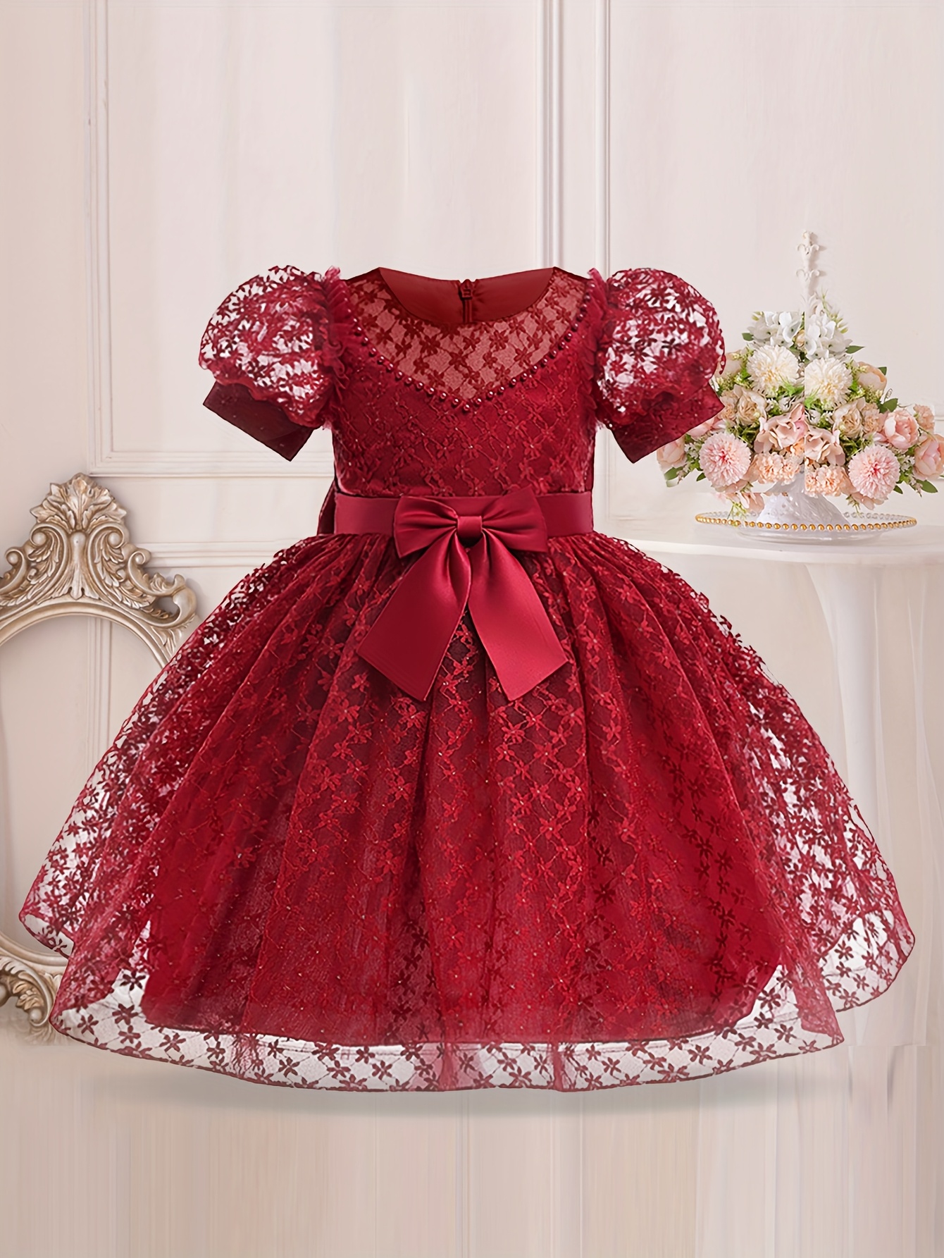 open lace back dress Snowlight Queen Costume Set