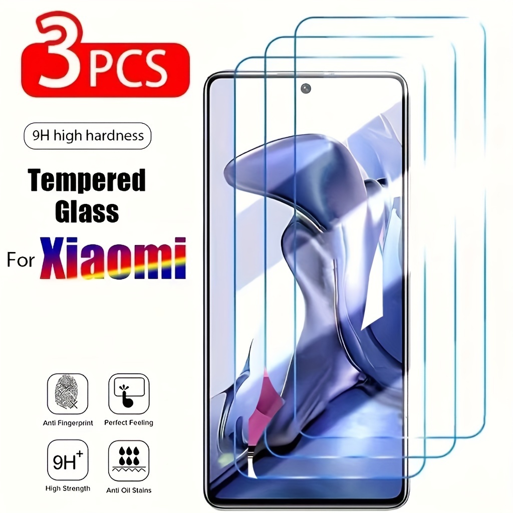 

3pcs Clear Tempered Glass Screen Protector For Xiaomi, Redmi Note 9s 10s 11s 12s 9 10 11 12 Pro Plus 9c 10c 12c 13c 13t Films