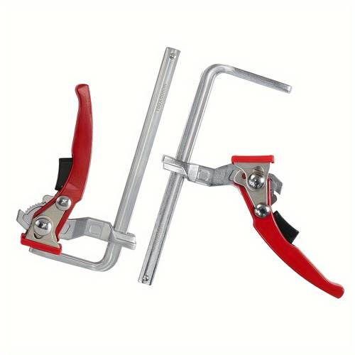 2pcs alloy steel upgrade quick ratchet track saw guide rail clamp mft clamp for mft table and guide woodworking clamp