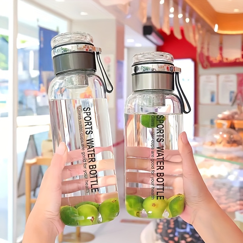 

1pc 2l/67oz Carafe With Pouch Portable Sports Water Bottle Leakproof Drinkware Bottle With Infuser