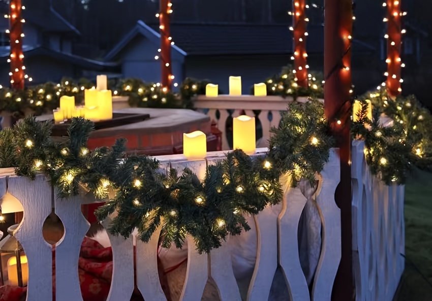 Outdoor Solar Fairy Lights with Smart Control, 8 Modes, IPX6 Waterproof, 50/100/200 LED, Warm White & Multicolor Options (Purple, Red, White) - Solar-Powered Indoor/Outdoor, Christmas, Halloween, Garden, Patio, Tree, Party, Yard, Wedding, Birthday