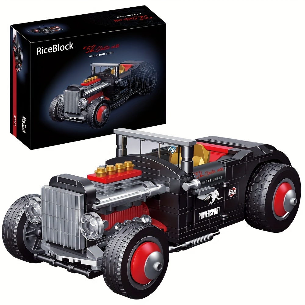

Champion Car Building Block Toys Gifts, Retro Car Building Blocks Sets, 452 Pieces Diy Building Kit