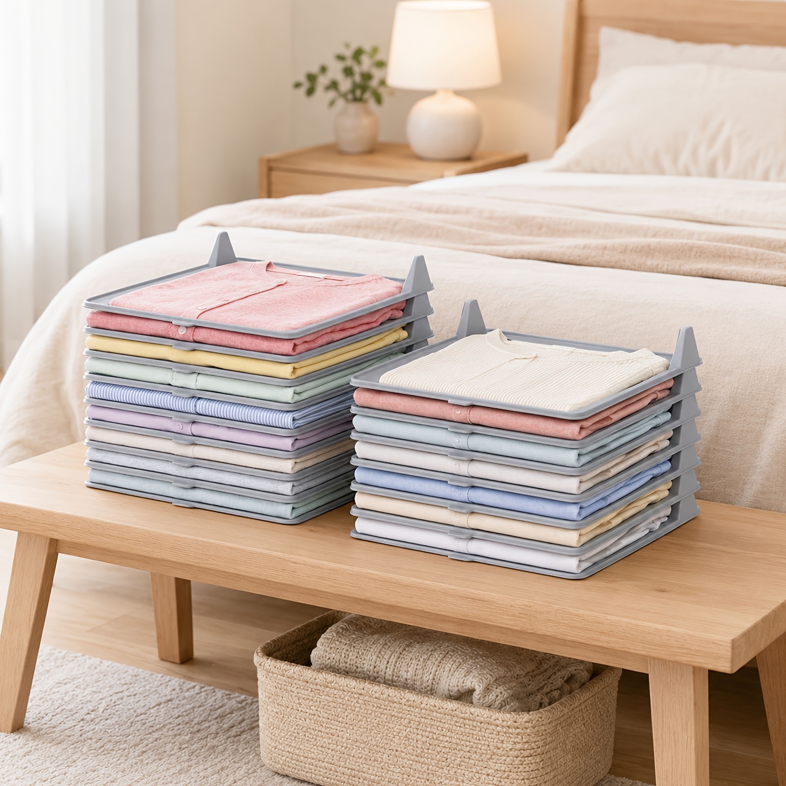 TEMU 20 piezas de tablero plegable para ropa duradero y resistente a los arañazos, material de calidad sin grietas ni rebabas, uso a largo plazo el
