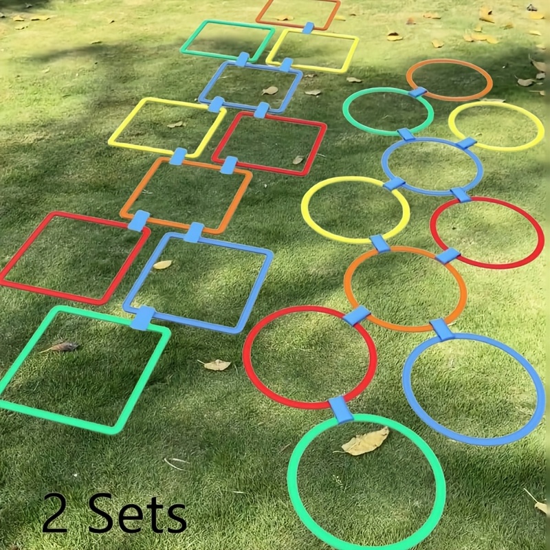 

20pcs Bounce Sensory Game Set, Pp Plastic, Outdoor , Quick Reaction Agility Improvement, Backyard Yard Activity, Mixed Color