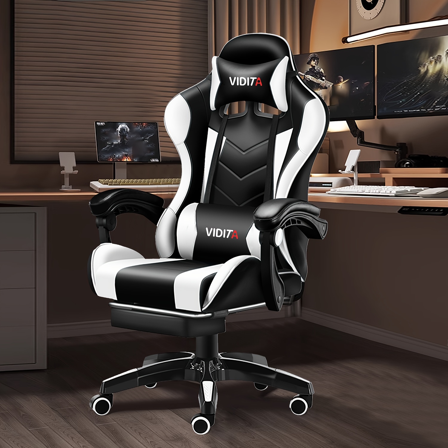 

Gaming Chair, Gamer Chair For Adults Ergonomic Computer Chair For Teens, Pc Office Chair With Lumbar Support