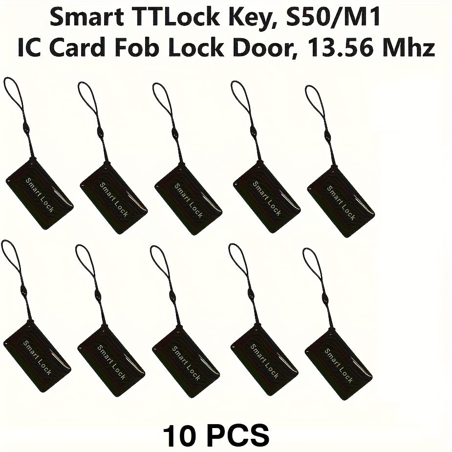TEMU Compatible For Smart Door Locks: Ic/rfid Key Fob - Keyless Entry, M1 Rfid Protocol, -theft Smart Card For Smart Locks, Compatible Ic Card For