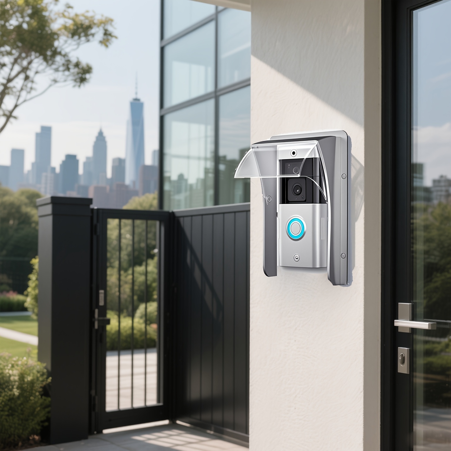 Housse résistante aux intempéries pour sonnettes, compatible avec Ring, Blink, Google Nest, Arlo et Kasa, conçue pour protéger contre la pluie