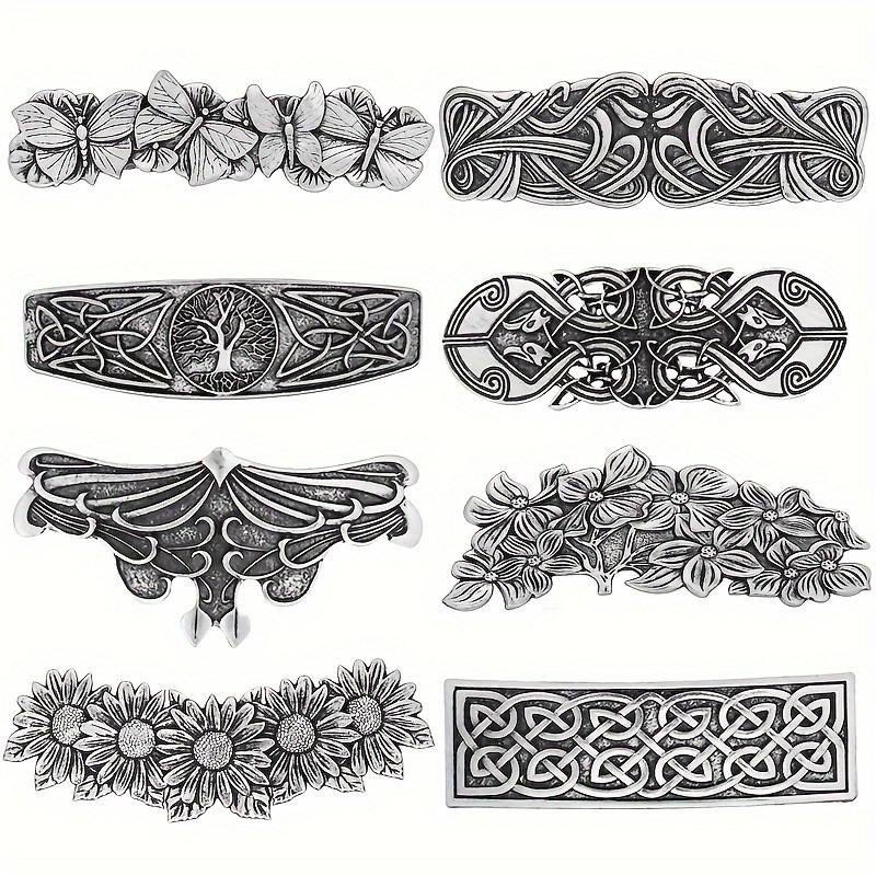 

Set Of 8 Viking Hair Clips With Retro Irish Knot Hair Clips Lucky Tree Of Life Inspirational Temperament Girls Hair Clips Viking Hairpin Jewelry Headdress Holiday Gift