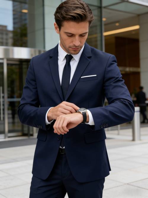 2pcs Business Men s Suit Set | Premium Tailoring, -fit Suit Jacket + Pants, Suitable for Formal Occasions/work /dances/cocktail Parties, Elegant Men s Suit Set