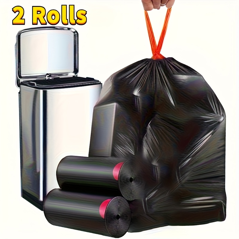 E-shop 2/5 Rollen Extra Große 35 Gallonen Robuste Schwarze Müllsäcke - 85cm x 70cm/33In x 27In Perfekte Wahl für Zuhause, Hotel und Supermarkt,