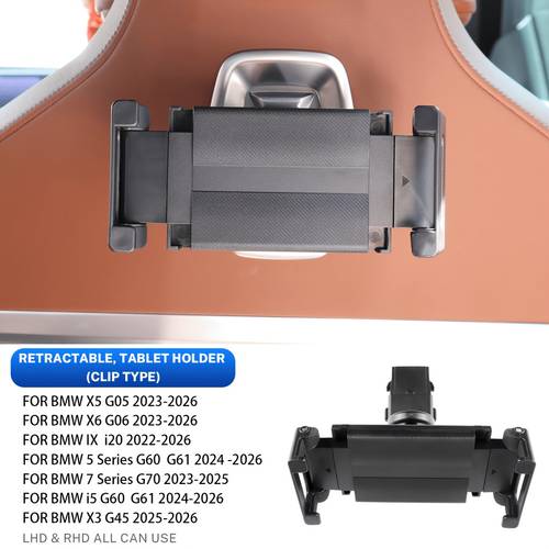 for ix i5 g60 g05 g06 g61 x3 x5 x6 5 car rear seat ipad phone holder compatible for ipad tablet smartphone holder rear seat direct installation support no mark