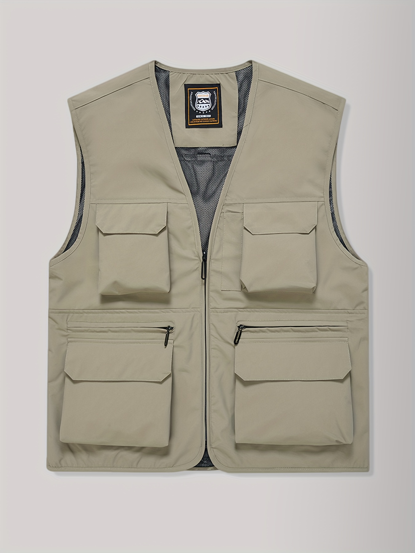men multi pocket vest sold on Temu United States
