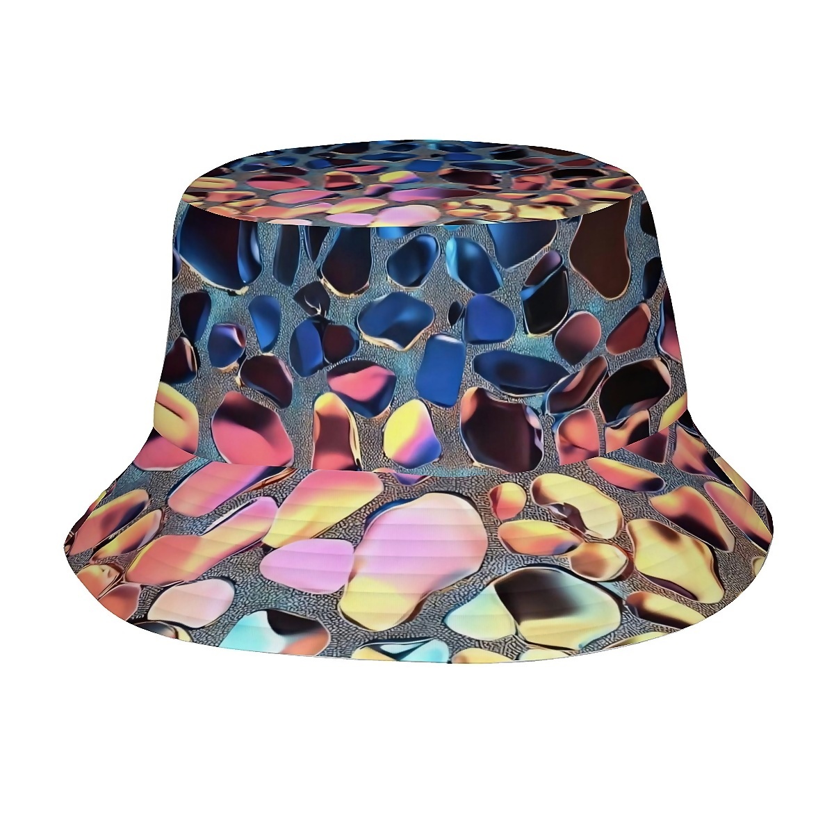 Glow in Dark Splatter Bucket Hat Sun Beach Fisherman Cap Outdoor led bucket hat - Cyprus main image 2