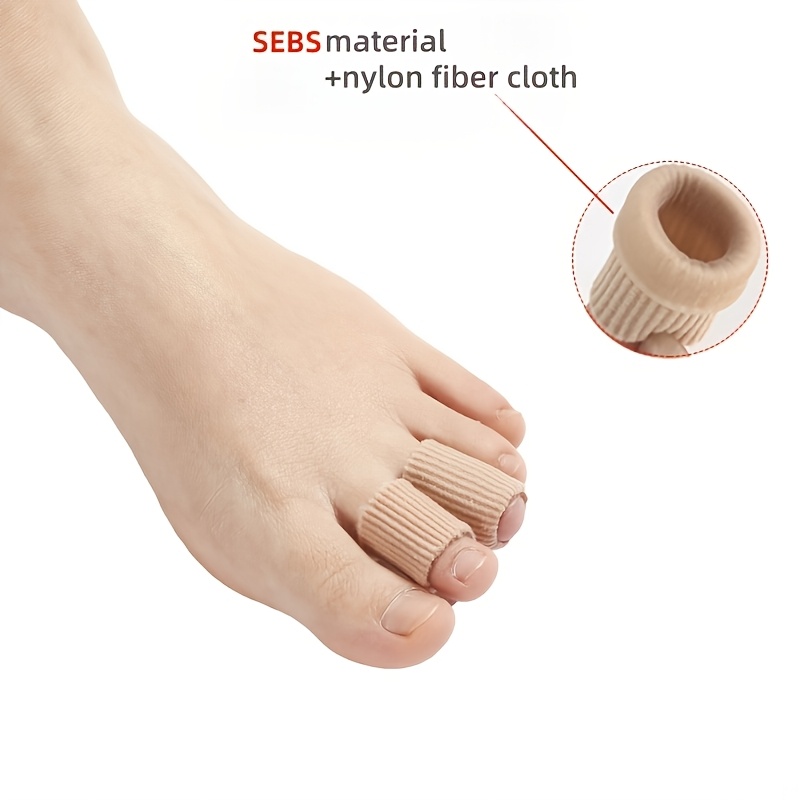 2pcs Reusable Silicone Toe Pads, Adjustable and Breathable