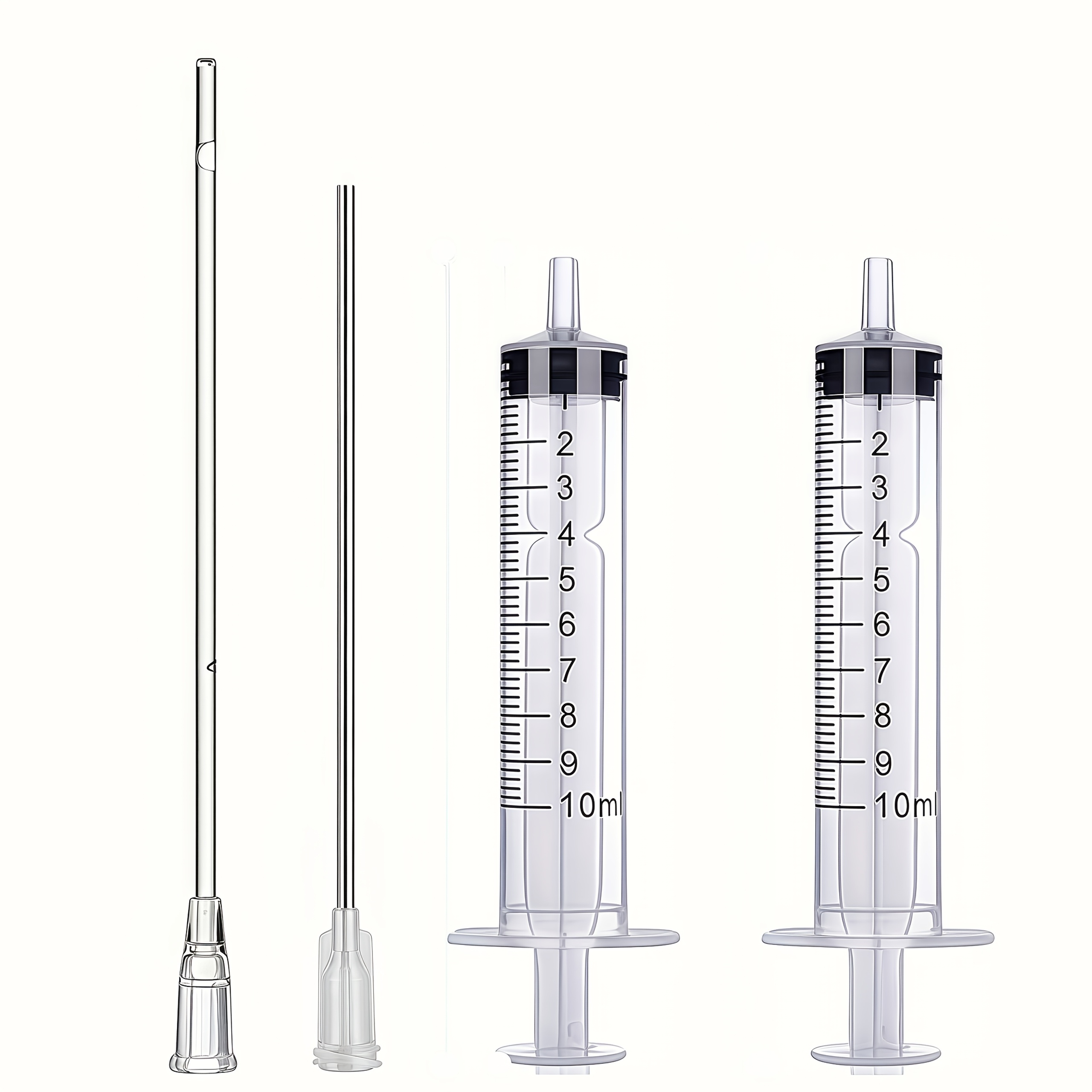 Image of 1 Set - 10ml/5ml/3ml Ink Syringes With Blunt Needles And Soft Plastic Tubes, Suitable For Glue Application, Liquid Dispensing And Measuring, Pet Food Feeding, Cartridges