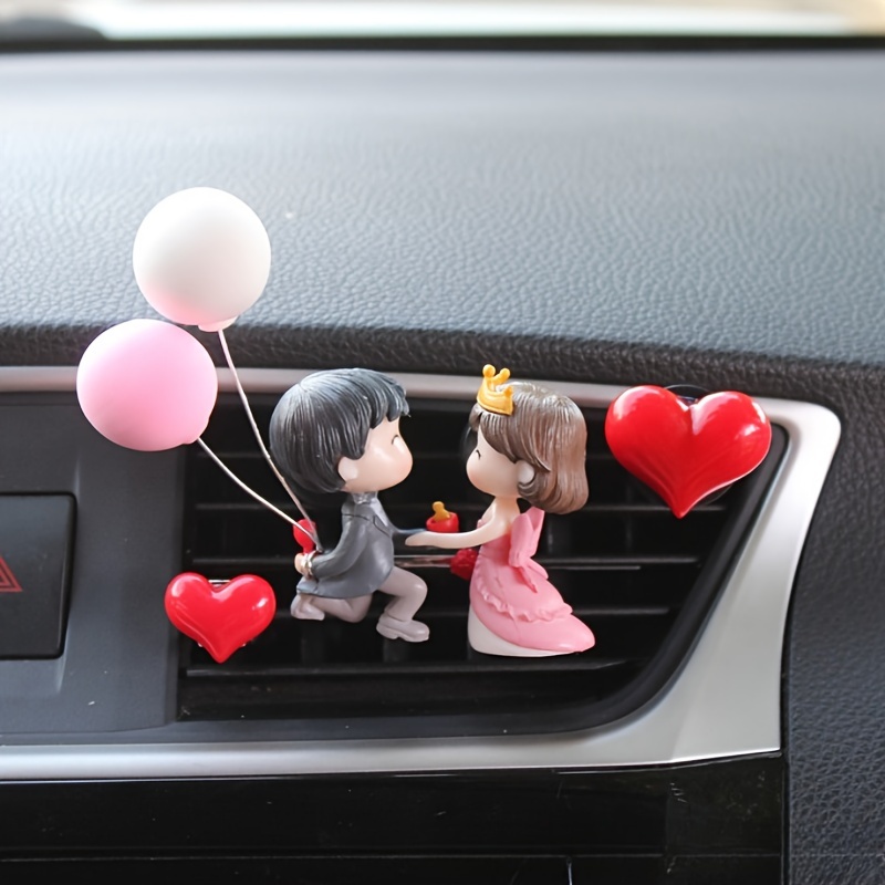 car air freshener clip aromatherapy scented tablets for vent decorative couples accessory details 1