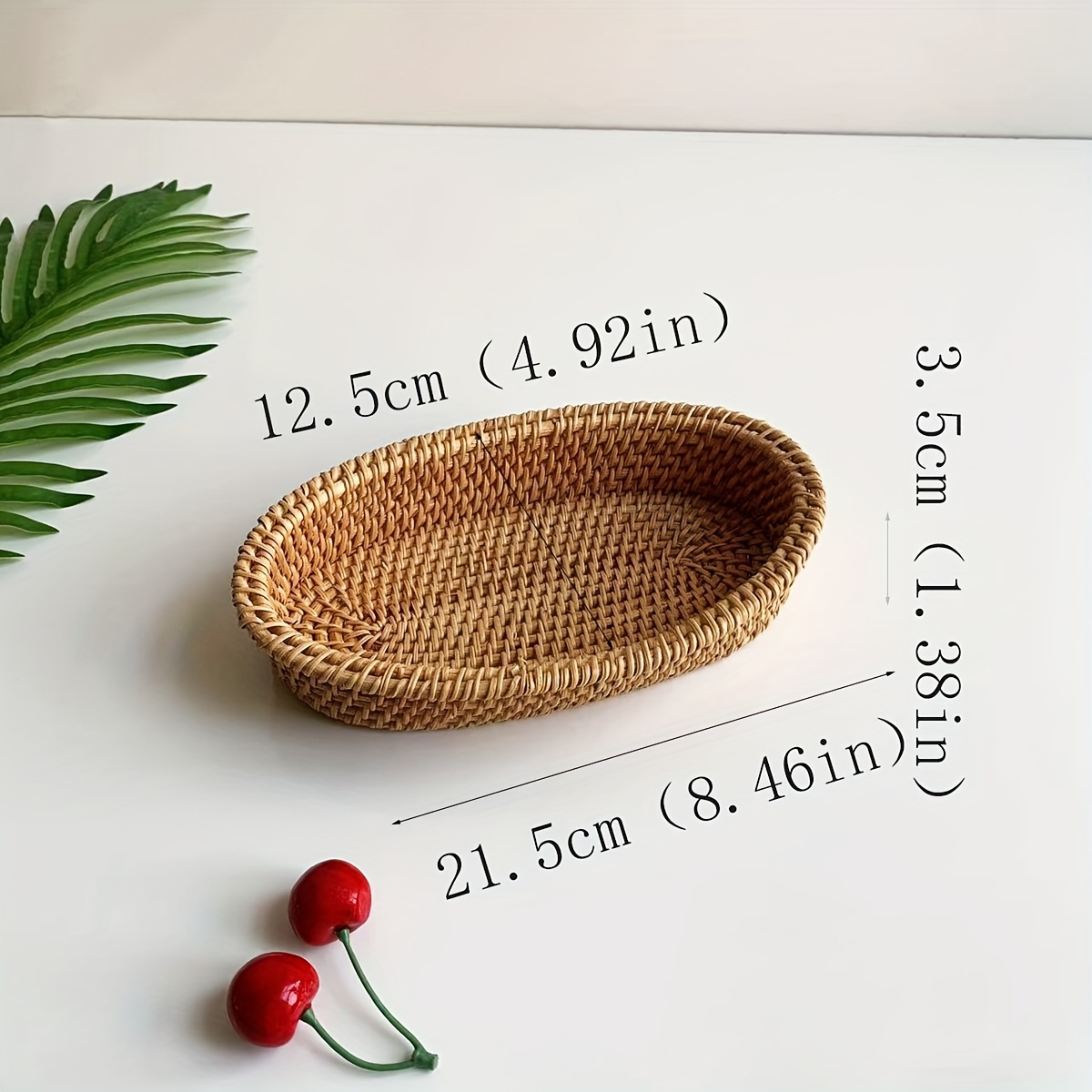 Image of Rattan Oval Storage Basket, Shelf Baskets