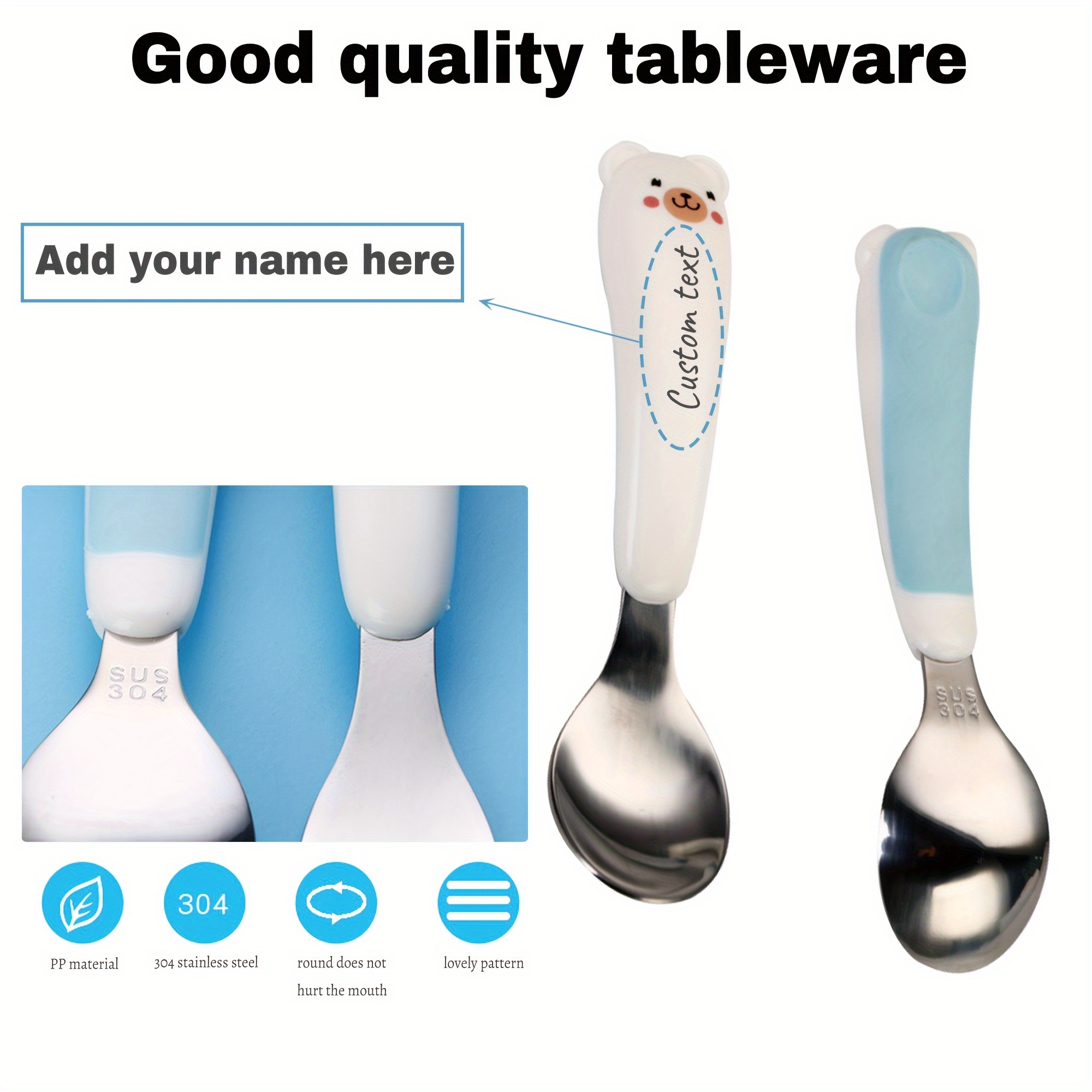 2pcs custom engraved stainless steel cutlery set personalized tableware for mom     ideal for christmas birthday   gifts Product details 6