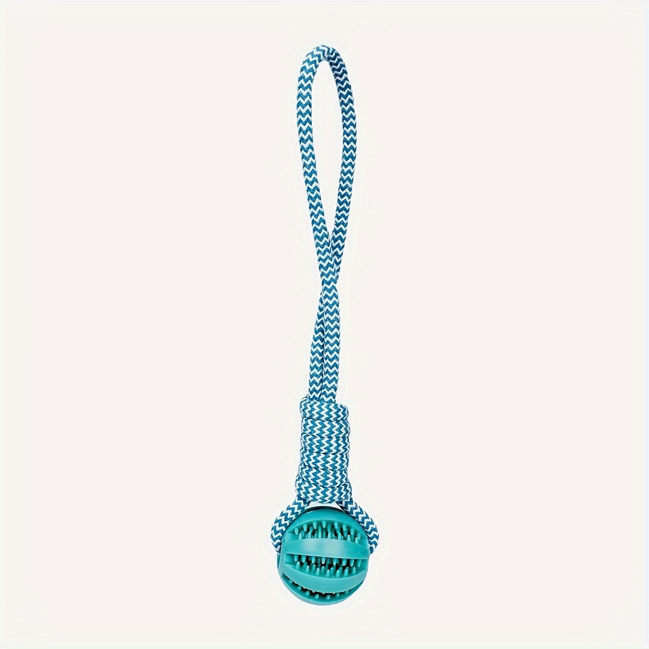 Image of Rope Chew Toy For Dogs, Designed For Puppies, Featuring A Food-dispensing Ball That Clean Molars During Playtime