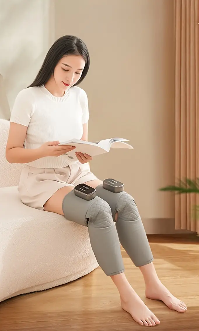 wireless leg massager usb rechargeable featuring air pressure and heating functions ideal for long legs and this electric massager a great gift for Product details 0