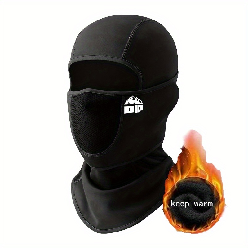 TEMU 1pc Men's Winter Balaclava Hat, Cold Cover Face Mask, Weather Cap