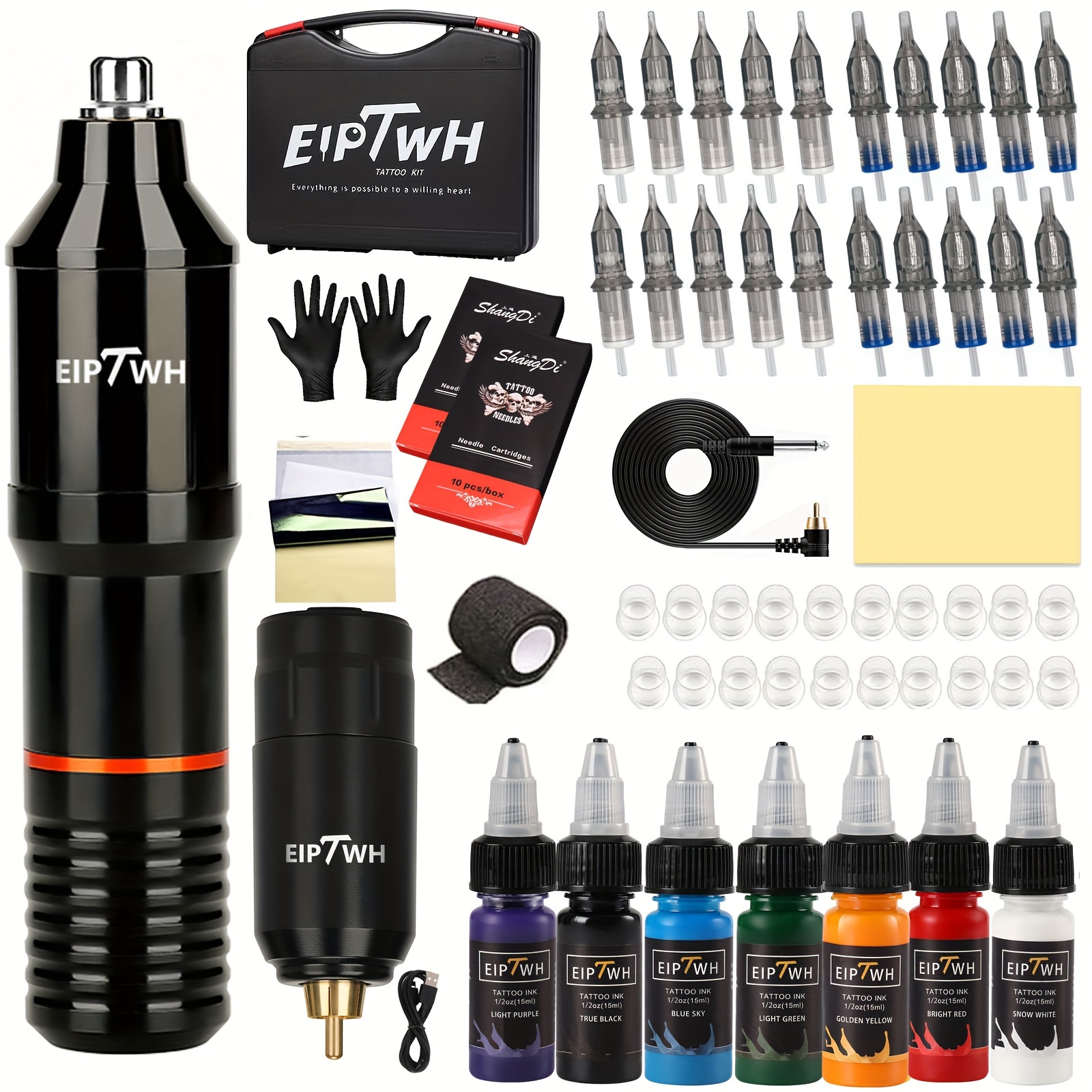 Wireless Tattoo Kit Complete Tattoo Pen Secant Fog - Temu United 