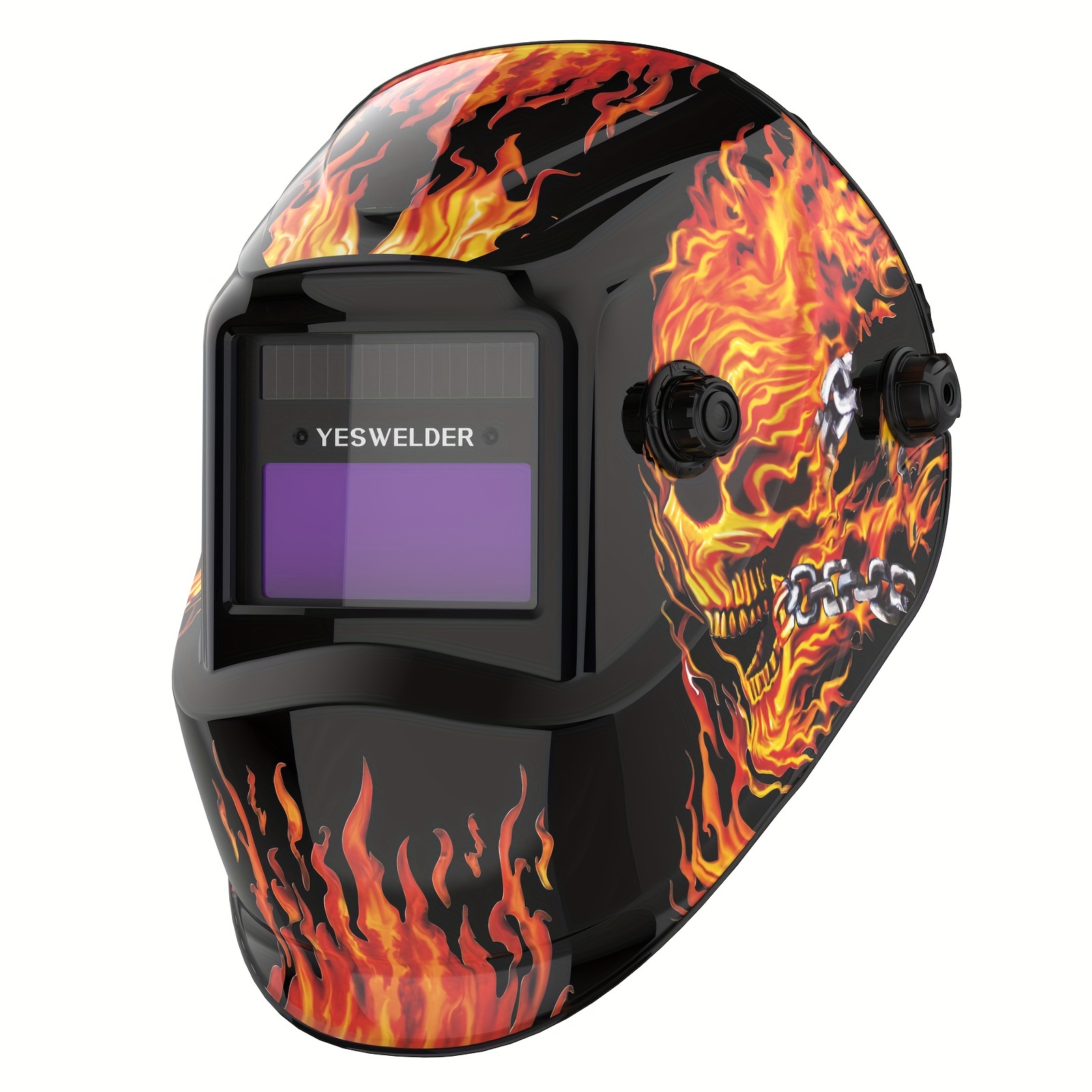 

Yeswelder True Color Solar Powered Auto Darkening Welding Helmet, Wide Shade 4/9-13 For Tig Mig Arc Welder Mask Hood Flaming