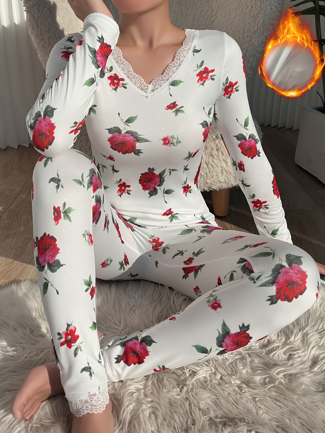 Pantalón Térmico Pijama Termica Para Mujer Conjunto Ropa Interior