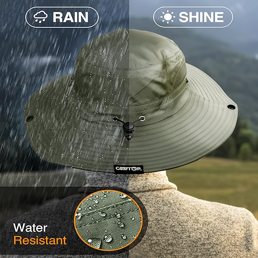 Fashion Casual Fishing Hat UPF 50+ For Men And Women, Wide Brim Sun Hat  With UV Protection, Suitable For Hiking And Beach