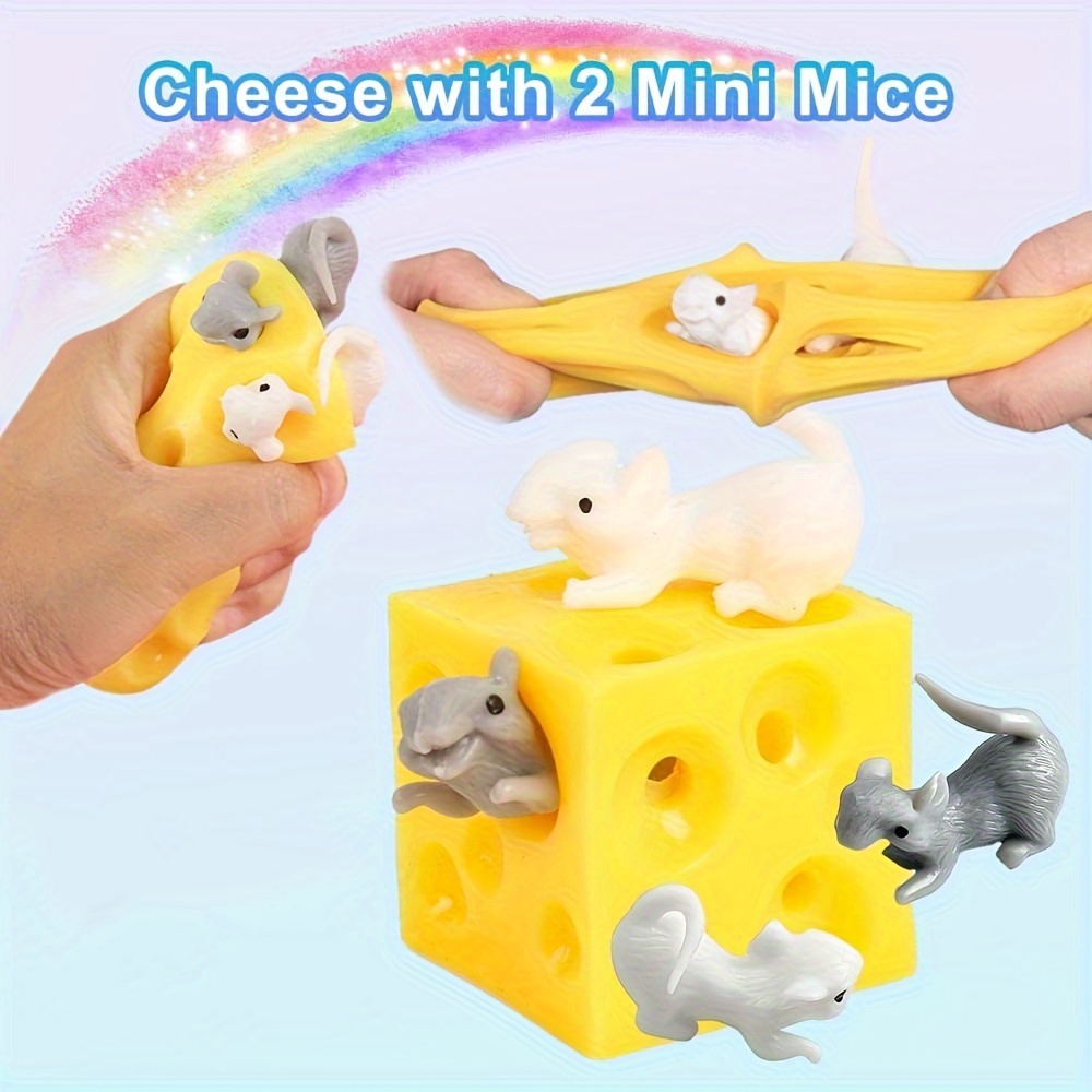 3個セット スクイーズチーズフィ トイ ゴム製シミュレーションチーズと