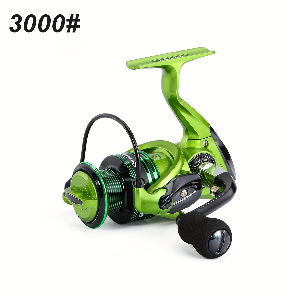 Image of Sougayilang 13+1bb Fishing Reel, 1000- Green Smooth Spinning Reel, Aluminum Alloy Spool Fishing Gear