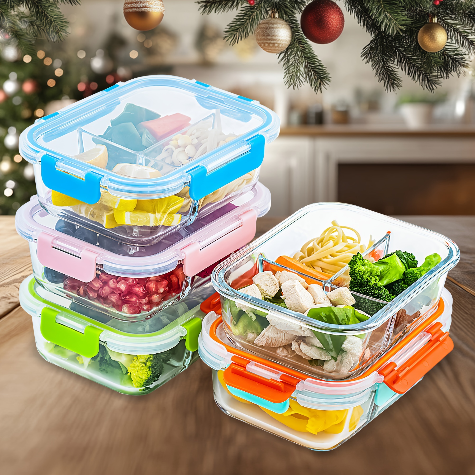 

5 (34oz) Storage 2/3 Compartment, For At , - Portion , /dishwasher Safe