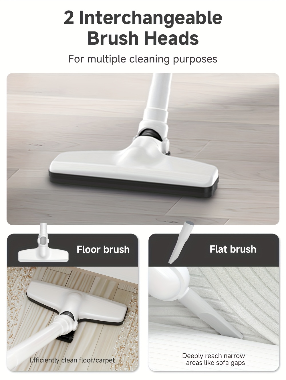 Simplus Cordless Vacuum Cleaner, Vacuum, Wireless Home Vacuum, Lightweight Portable, Long Battery Life, 2 Modes, Type-C Rechargeable, 3-Layer High-Efficiency Filtration, Low Noise, Anti-Hair Wrap