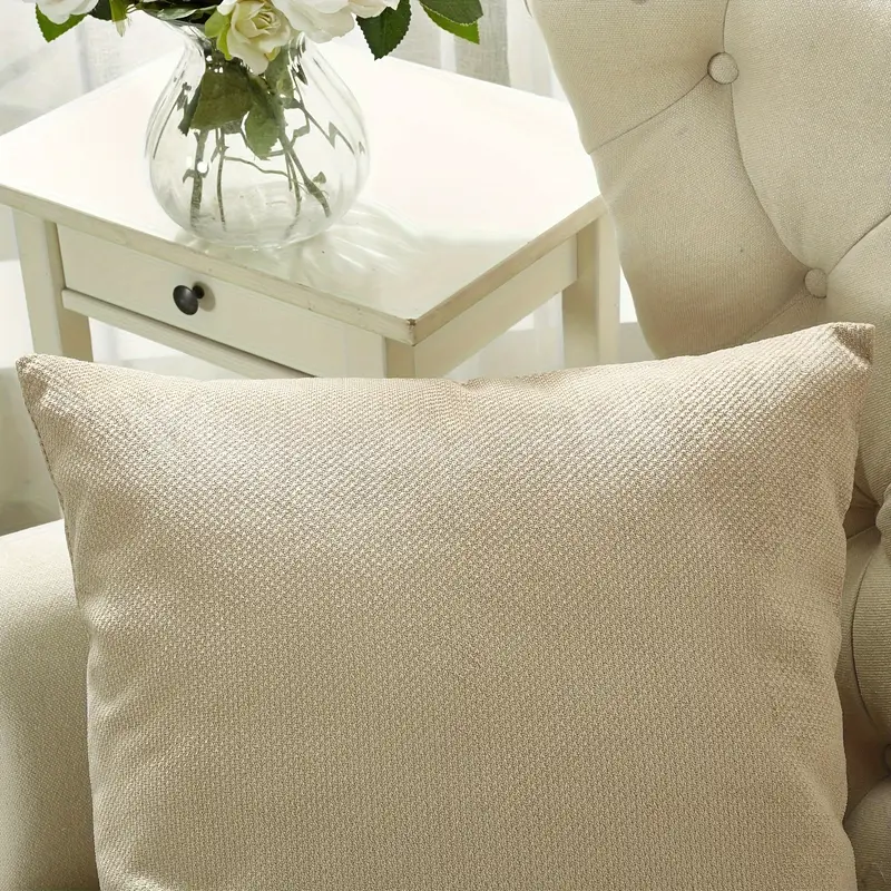 2pcs plush soft decorative throw pillow covers set with double sided no insert stylish cushion cover for sofa couch chair living room bedroom decor Product details 4